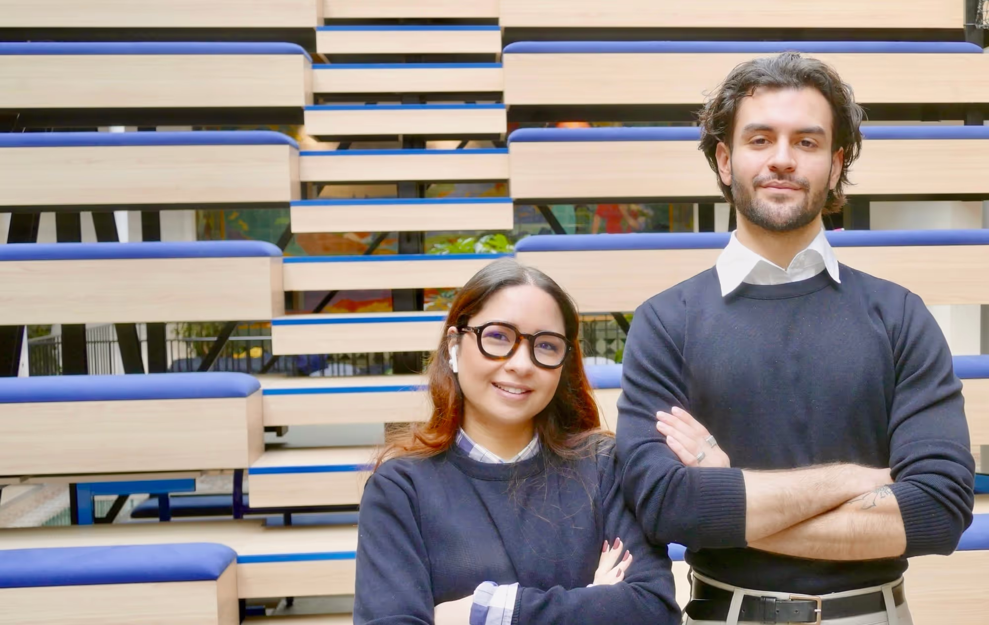 Deux étudiants d'Eugenia School